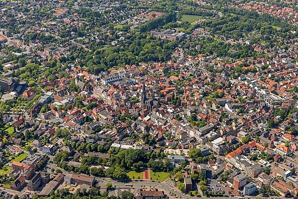 Foto: Luftbild Innenstadt Ahlen