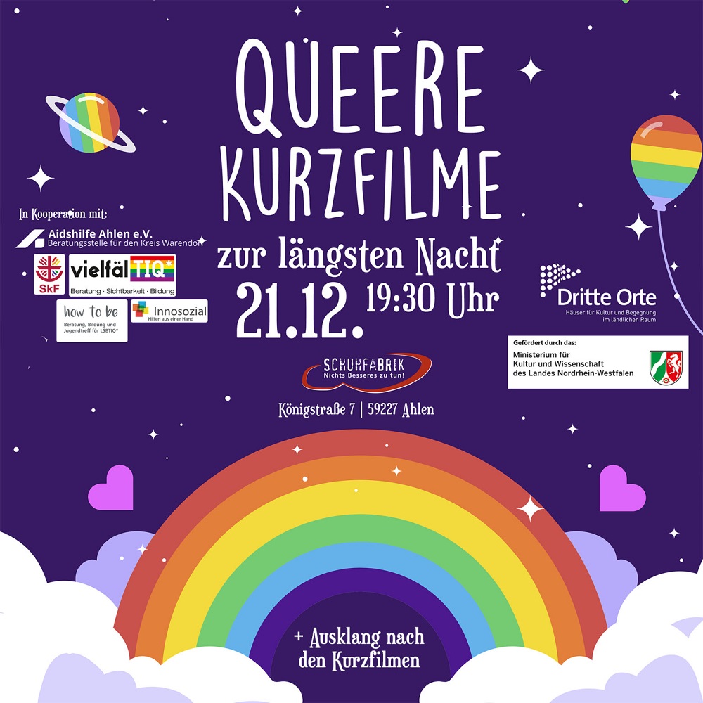 Foto: Plakat 4. Queerer Kurzfilmabend