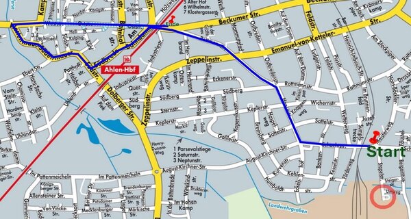 Foto: Streckenverlauf Rosenmontagsumzug