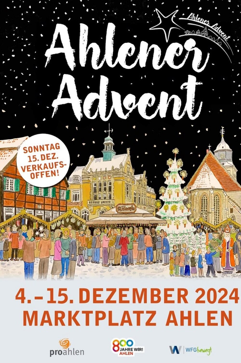 Foto: Plakat Ahlener Advent 2024