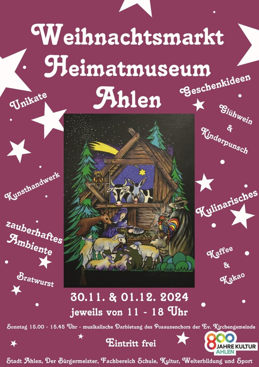 Foto: Weihnachtsmarkt Heimatmuseum 2024