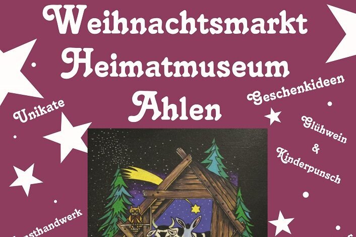 Traditioneller Weihnachtsmarkt am und im Ahlener Heimatmuseum