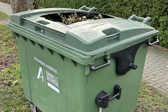 Bis zum Herbst gehen die Laubcontainer der AUB zurück ins Depot.