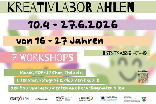 Im Kreativlabor werden sieben kostenlose Workshops angeboten.