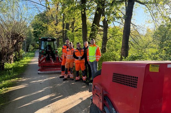 Frisch aufbereitet und startklar: Der Werseradweg zeigt sich dank der AUB rechtzeitig zum Saisonbeginn in gepflegtem Zustand.