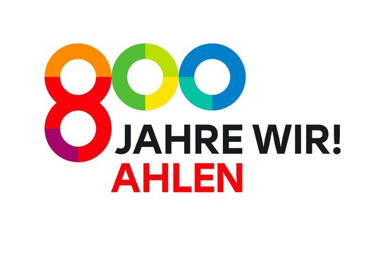 Logo: 800 Jahre wir! Ahlen