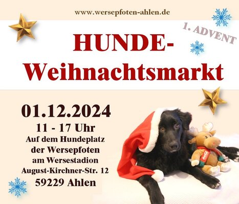 Foto: Plakat Hunde-Weihnachtsmarkt 2024