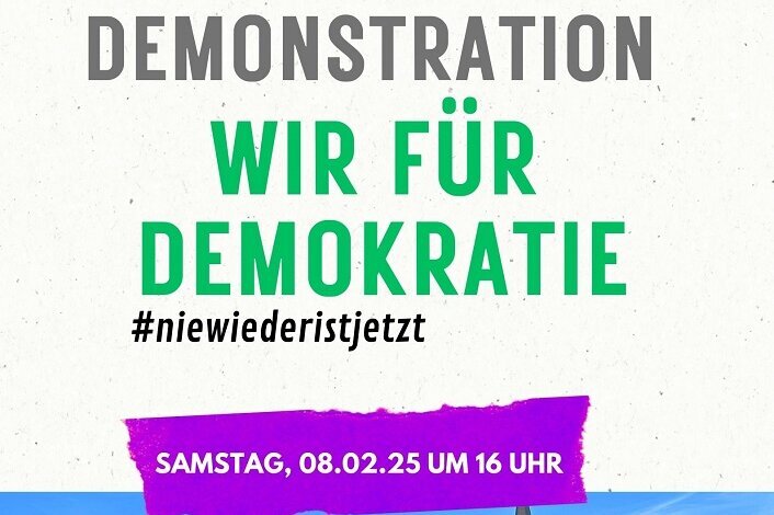 Demonstration für unsere Demokratie