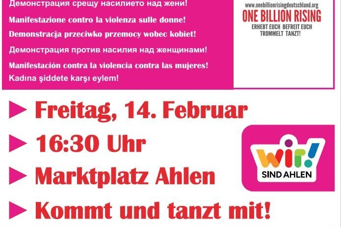 One Billion Rising – Gegen Gewalt an Mädchen und Frauen! 