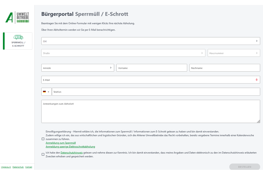 Sperrmüll und E-Schrott anmelden ab sofort noch leichter