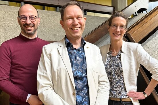 (v.l.) Matthias Harman, Heiko Sachtleber und Stephanie Kosbab wollen die bewährte Zusammenarbeit von Stadt und Innosozial fortführen.