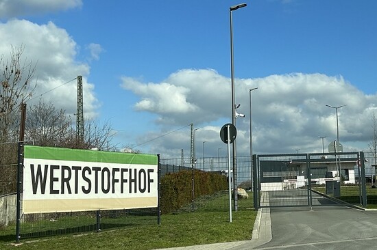 Foto: Eingang Wertstoffhof