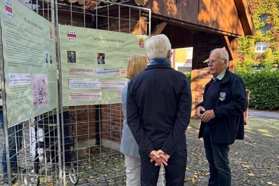 Die Ausstellung zur Neugliederung Ahlens war bereits im letzten Jahr auf dem Vorhelmer Dorfplatz zu sehen.